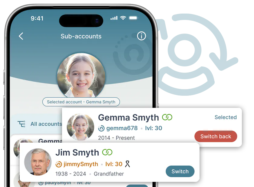 Sub-account switcher